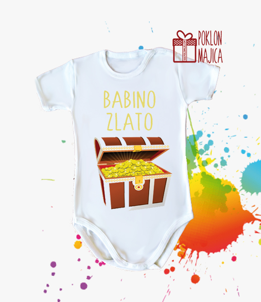 Poklon za rodjendan  deca/Bodi za bebe sa natpisom po zelji/babino zlato.jpg